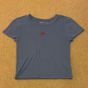 American Eagle Outfitters Tee in Slate Blue